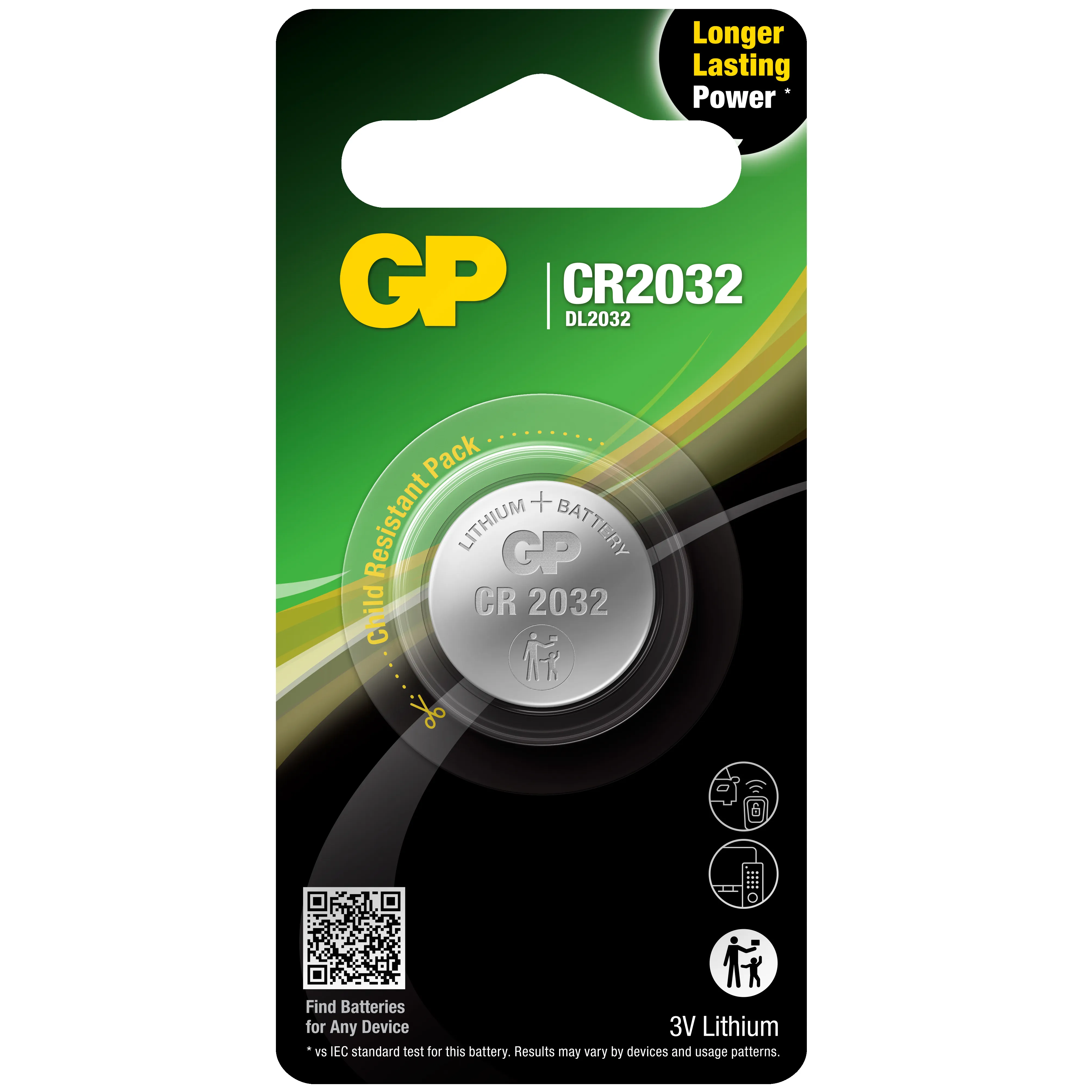 CR2032, LITIO 20x3,2 - Blister 1und.
