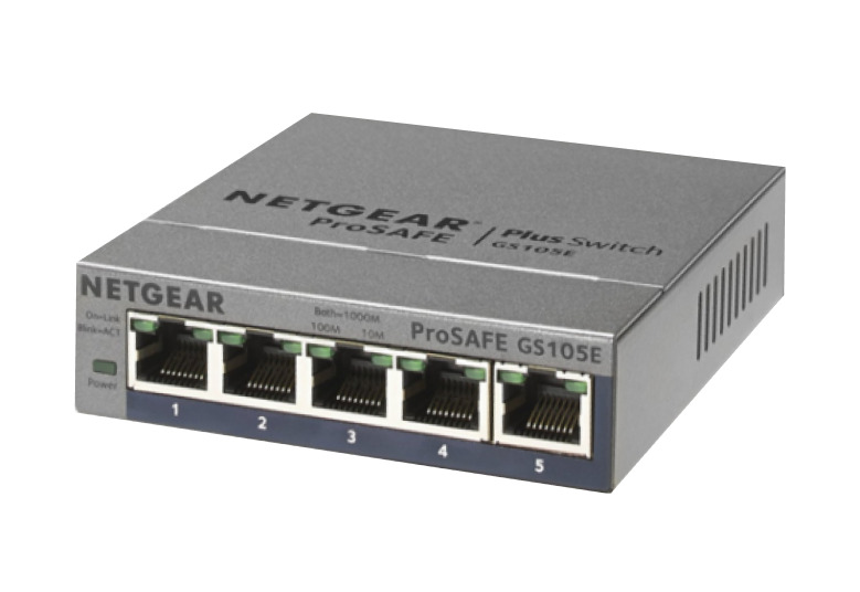 ProSafe Gigabit Ethernet Switch 5 ports autosensing 10/100/1000 BASE-TX (Sobremesa)
