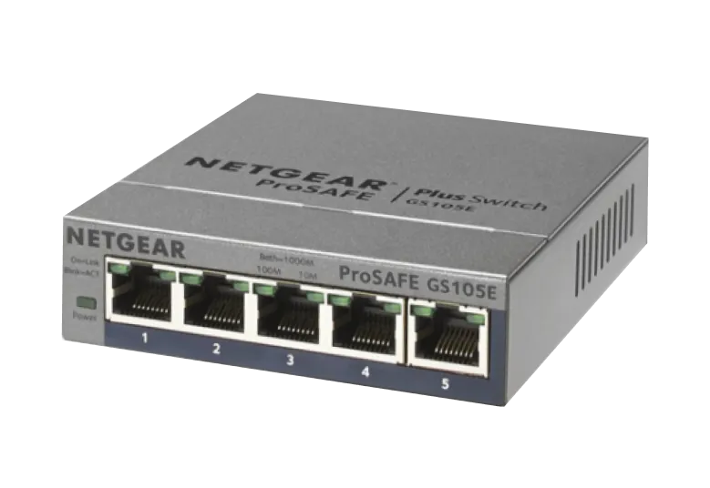 ProSafe Gigabit Ethernet Switch 5 puertos autosensing 10/100/1000 BASE-TX (Sobremesa)