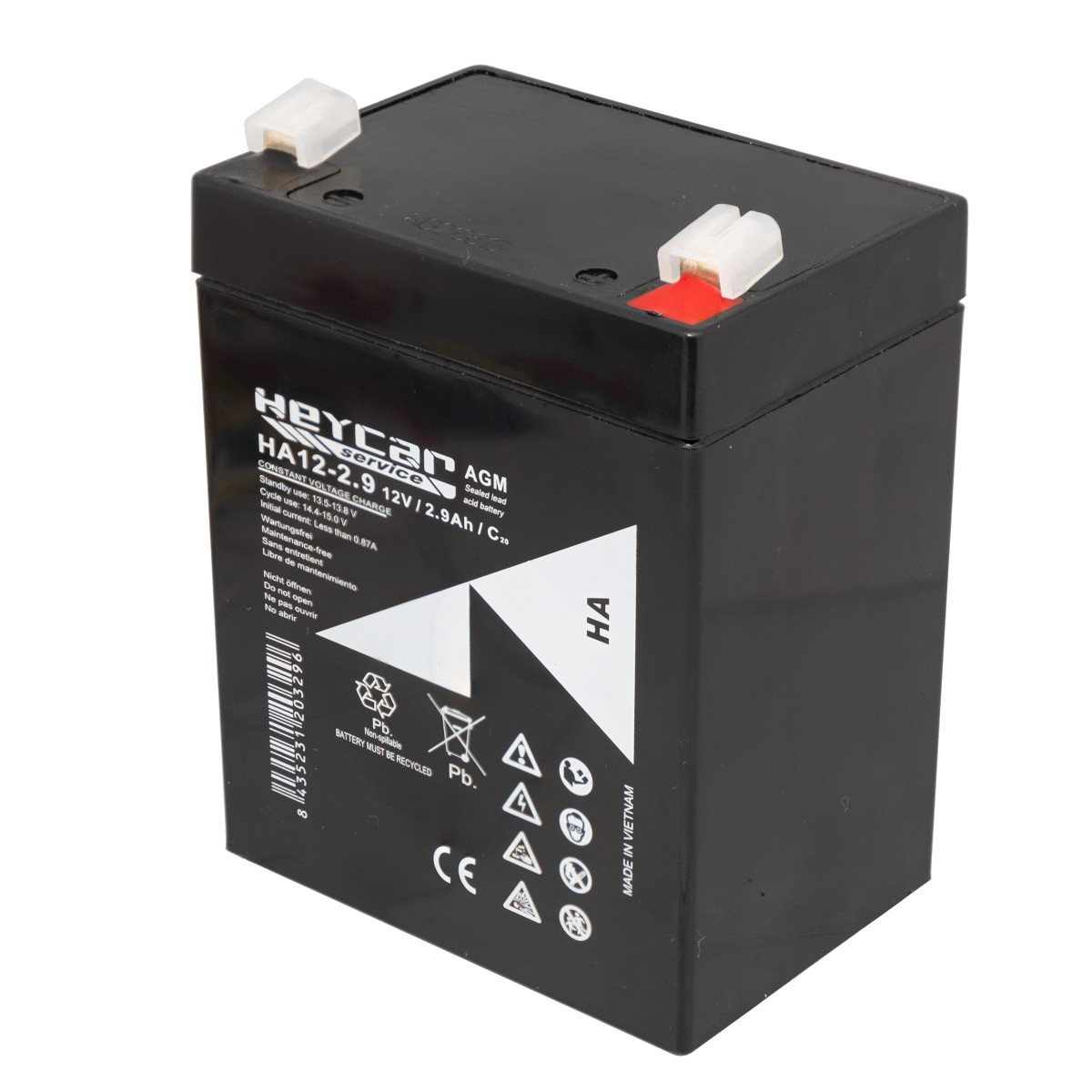 Batería 12V 2.9Ah HeyCar HA 79x56x99mm