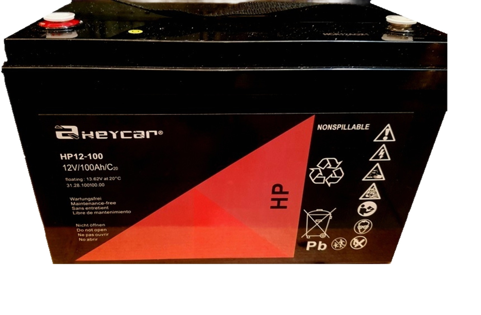 Batería 12V 100Ah HeyCar HP 330x173x220 (L x W x H)