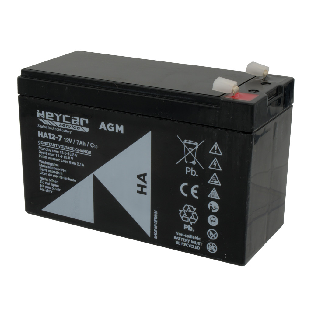 Batterie 12V 7Ah HeyCar série HA 151x65x94mm