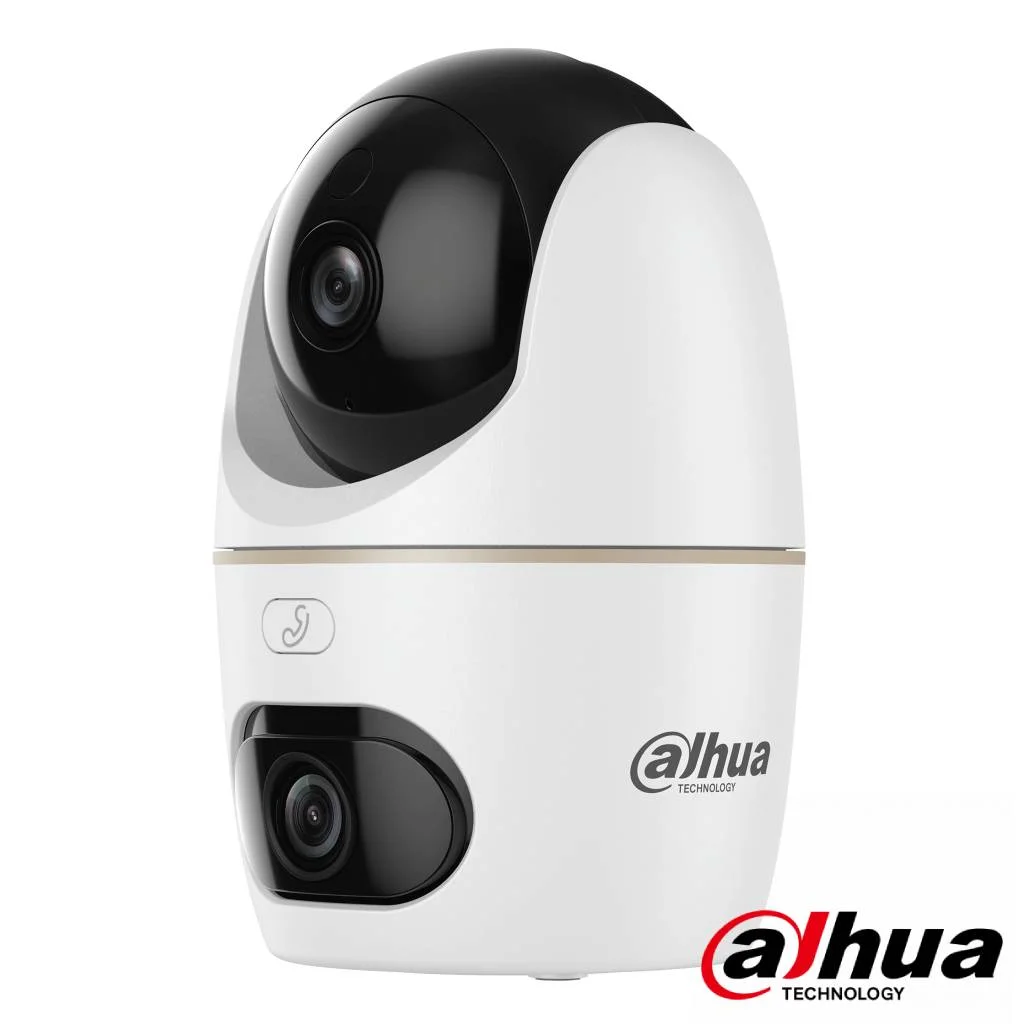 Dual-Lens IP PT Cube H265 3M+3M DN LED30m/IR30m 3.6mm SD 5V MIC/Speaker WiFi