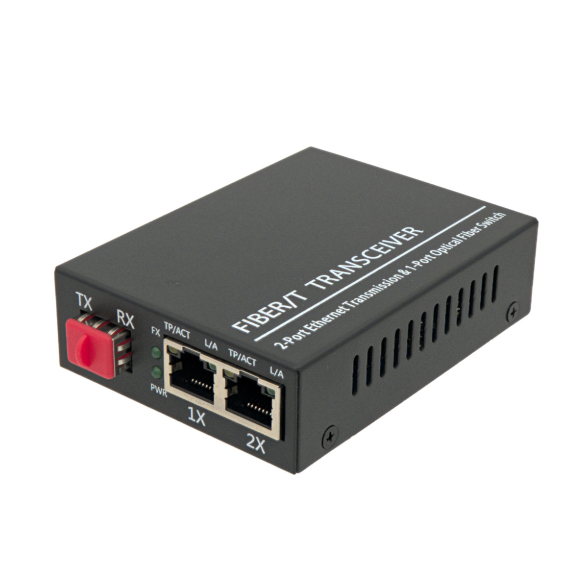 Convertidor de medios ópticos, módulo SFP a 2 x RJ45