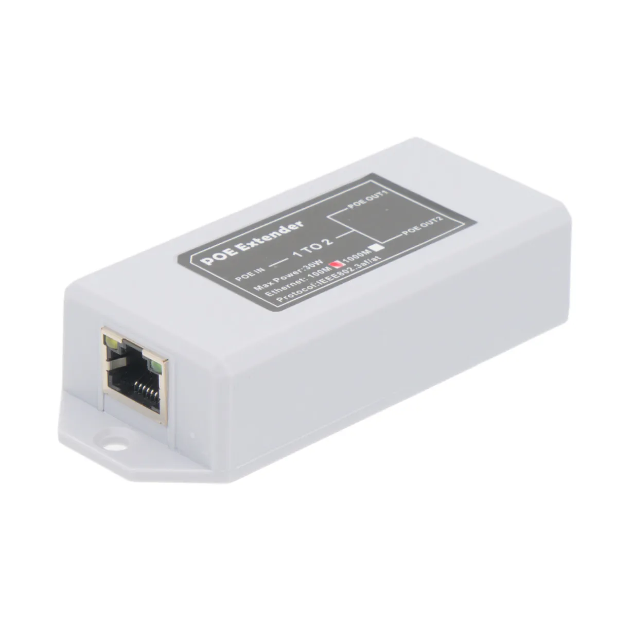 Extensor para pared PoE/PoE+ 1Gpbs 802.3af/at 30W 100m