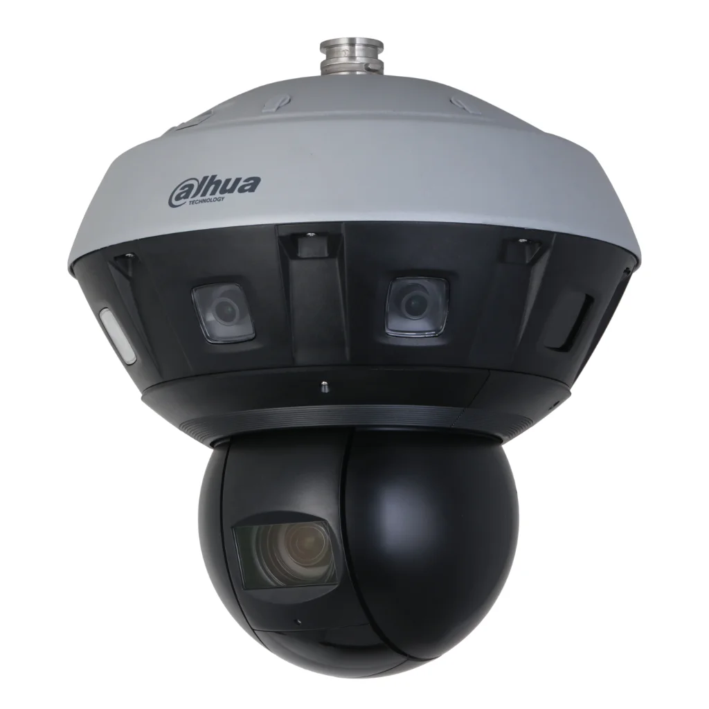 360° Panoramic 24M Multisensor (6x4M) + PTZ Dome IP 4M H265 IR400m 40X IP66 DC36V AUDIO E/S AI