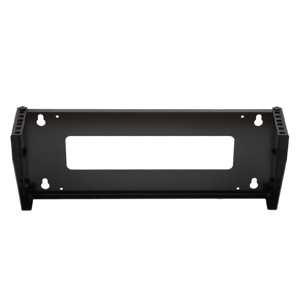 Soporte Rack Vertical para Pared de 2U, Negro 