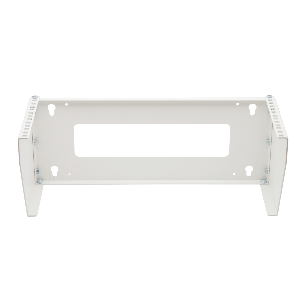 Soporte Rack Vertical para Pared de 4U, Blanco 