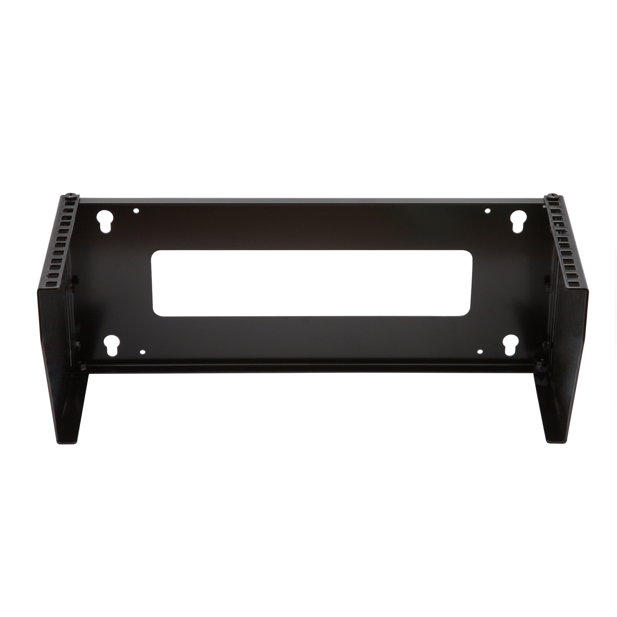 Soporte Rack Vertical para Pared de 4U, Negro 