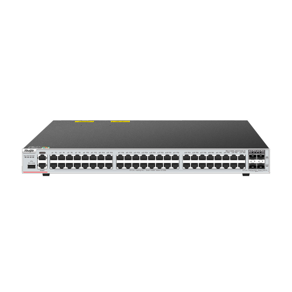 Ruijie Switch Cloud Gestionable L3 - 48 Puertos Gigabit RJ45 + 4 Puertos SFP+ 1/10G