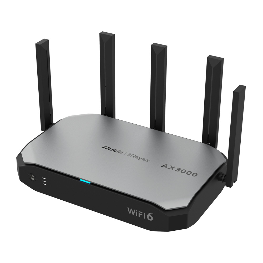 Reyee Router Wi-Fi Cloud con Mesh - Wi-Fi 6 2x2 | 5 Puertos RJ45 1Gbps - Admite hasta 4 WAN para failover o balanceo - Hasta 1200 Mbps de ancho de banda