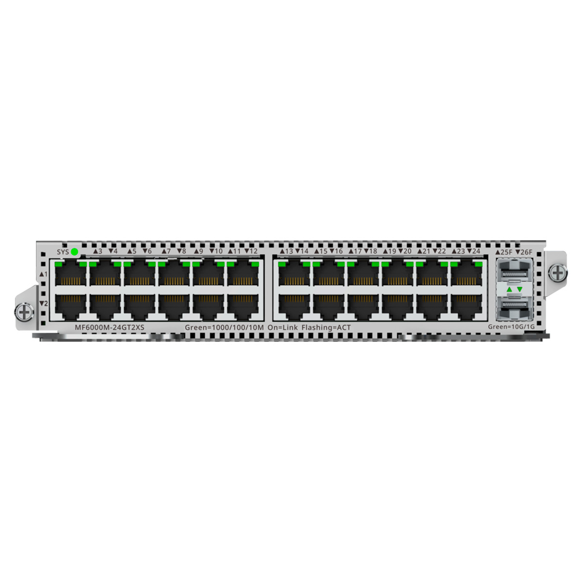 Tarjeta de Interfaces para Switch modular RG-NBF6002M - 24 x RJ45 1Gbps + 2 SFP+ 10 Gbps