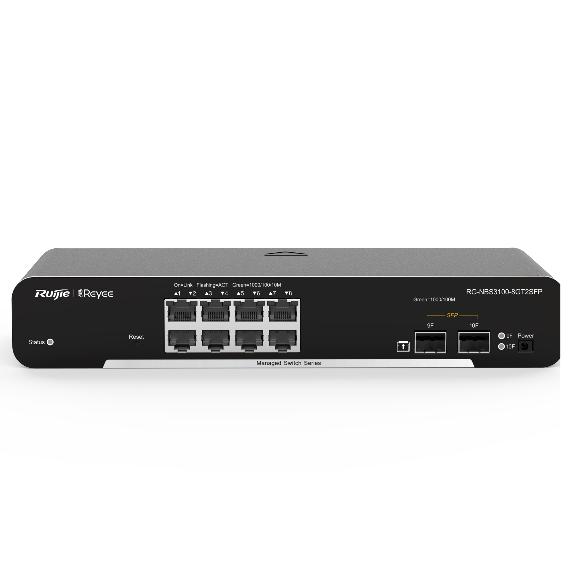 Reyee Switch Cloud Capa 2 - 8 puertos Gigabit + 2 SFP 