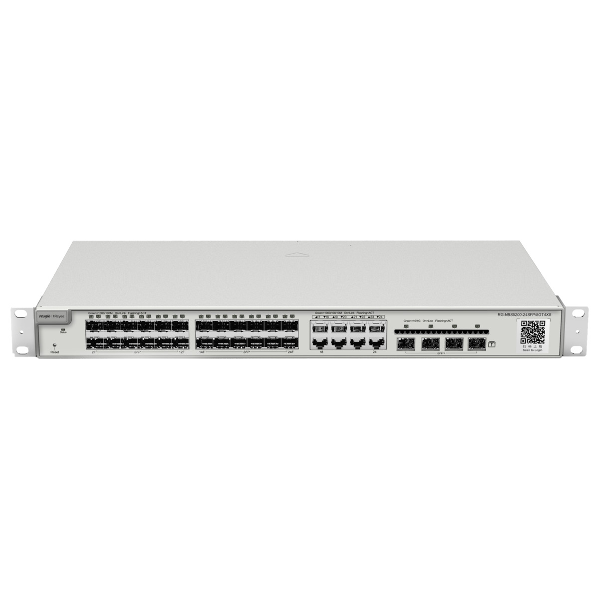 Reyee Switch Cloud Capa 3 - 24 puertos SFP Gigabit  (8 Puertos Combo RJ45) - 4 puertos SFP+ 10 Gbps