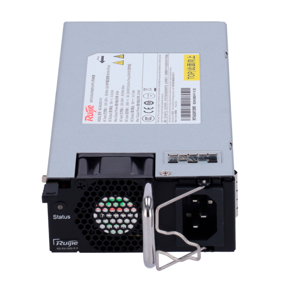 Ruijie - Fuente de Alimentación Switch - Compatible con serie RG-S5310-E PoE - Compatible con serie RG-S5760-X PoE - Compatible con series RG-CS83/CS85/CS86 PoE - AC / Potencia Total 1000W / Potencia PoE 740W