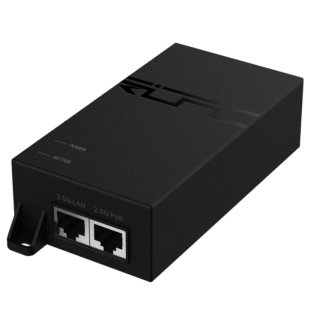 Ruijie - Inyector PoE++ 60W IEEE802.3bt - Puertos RJ45 2500 Mbps - Distancia máxima 100m