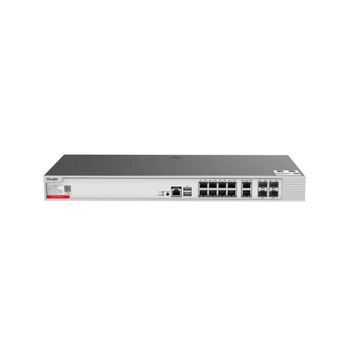 Ruijie Controladora Puntos de Acceso  - Compatible con APs Ruijie  - 8 Puertos Gigabit + 2 Puertos SFP Combo + 1 SFP+ - Licencia Incluida para gestionar 32 APs - Ampliable hasta 896 APs a través de licencias - Hasta 4480 dispositivos Wi-Fi conectados