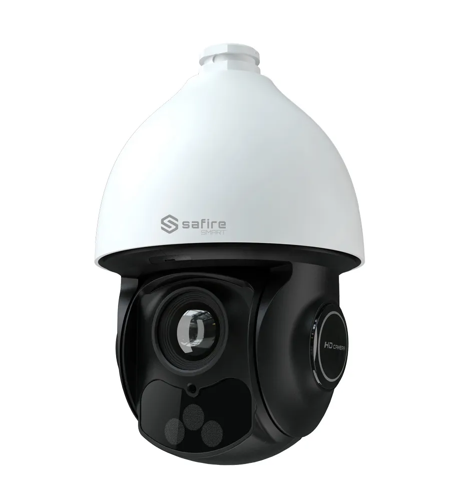Safire Smart - Cámara PTZ IP gama I1 Inteligencia Artificial  - 8Mpx - Zoom óptico 32X | IR 200m - Autotracking, humano y vehículo | Alarmas - PoE++ - IP66