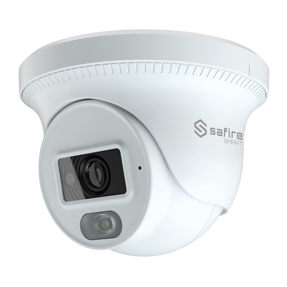Safire Smart - Cámara Turret IP gama B1 Night Color - 2 Mpx - Lente 2.8 mm | Micrófono integrado - Led blanco 20 m | PoE  - IP67