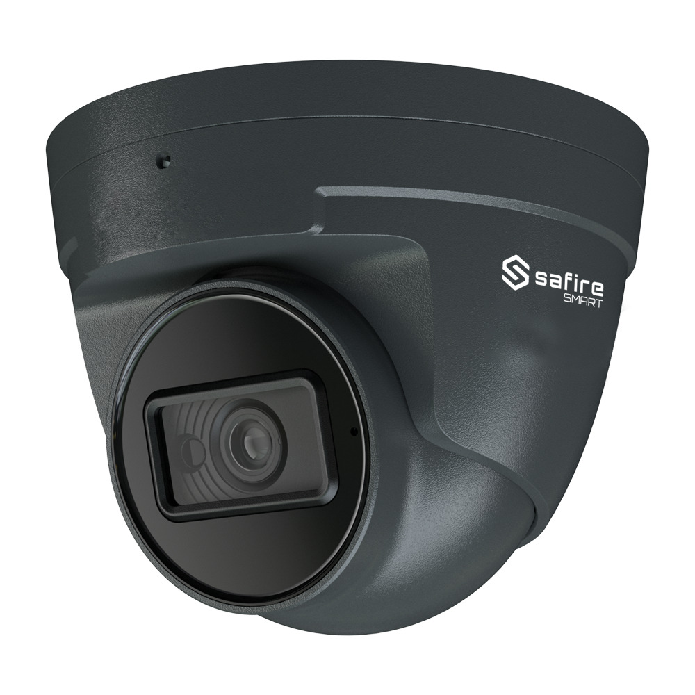 Safire Smart - Cámara Turret IP gama E1 Inteligencia Artificial - 4Mpx - Lente Motorizada 2.8~12mm | Micrófono | IR 50m - AI: Clasificación de humano y vehículo - PoE - IP67
