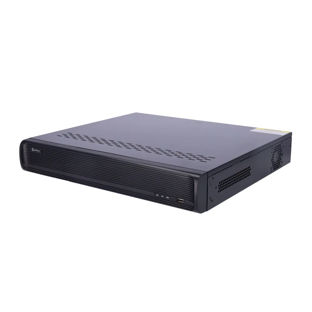 Safire Smart - Grabador NVR IP gama B2 - 16CH PoE / H.265S / 4HDD - hasta 12Mpx / 160Mbps - HDMI 4K y VGA / Dewarping Fisheye - Reconocimiento facial, Metadatos de vídeo