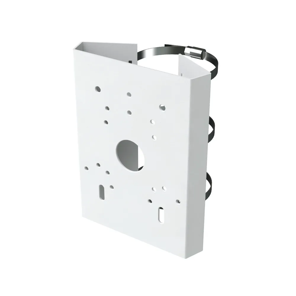Soporte para mástiles/farolas Safire Smart - Para cámaras domo motorizadas - Rango diámetro 118~140 mm - Fabricando en acero laminado SPCC - Color blanco - Pasador de cables