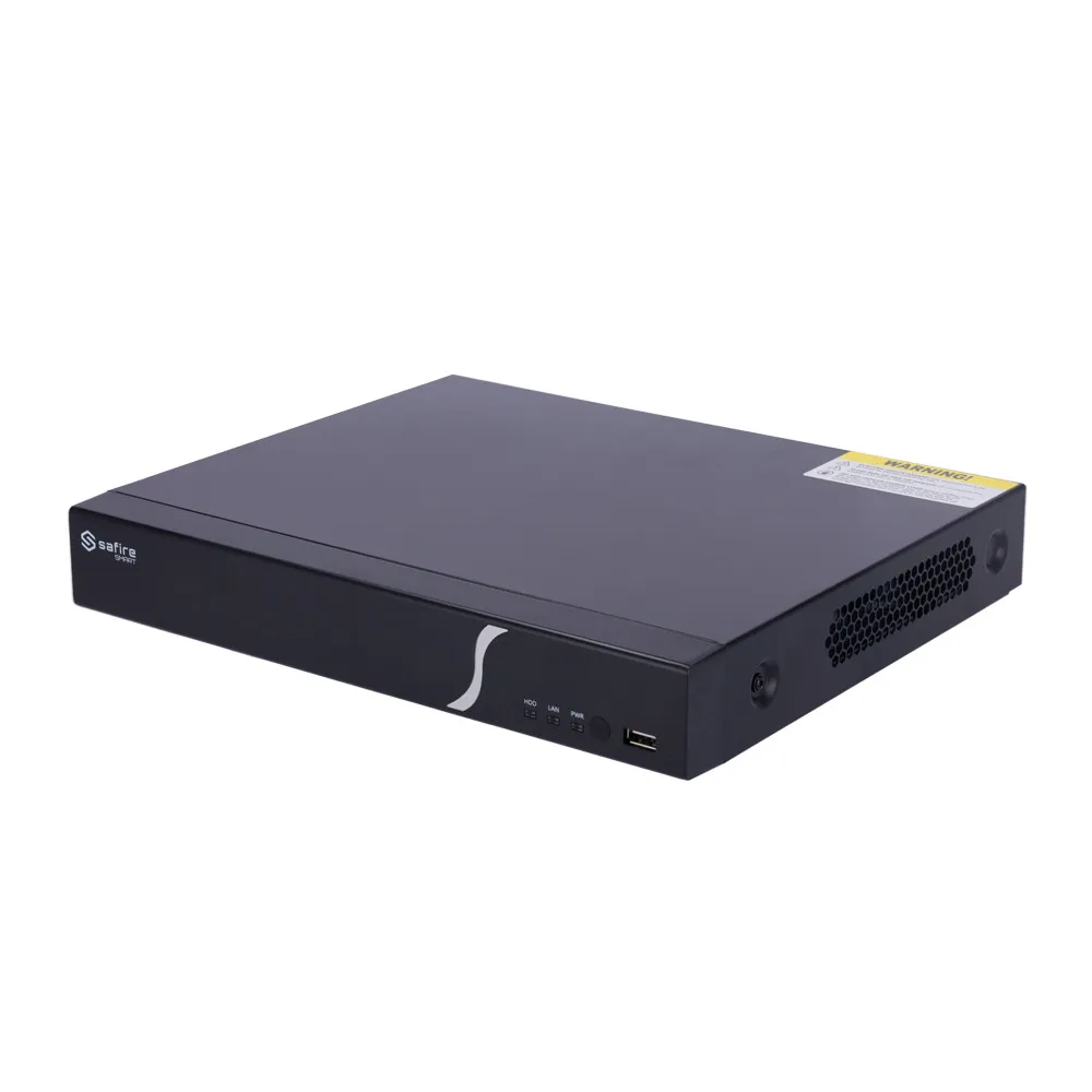 Safire Smart - Grabador analógico XVR Serie 8 - 4CH HDTVI/HDCVI/AHD/CVBS/ 4+2 IP - Resolución máxima 4K (6FPS) / Alarmas - Salida HDMI 4K y VGA / 1 HDD - IA, basada en humano y vehículo