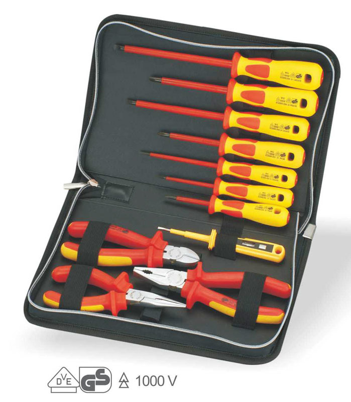 11pcs Basic Electrician''s tool kit