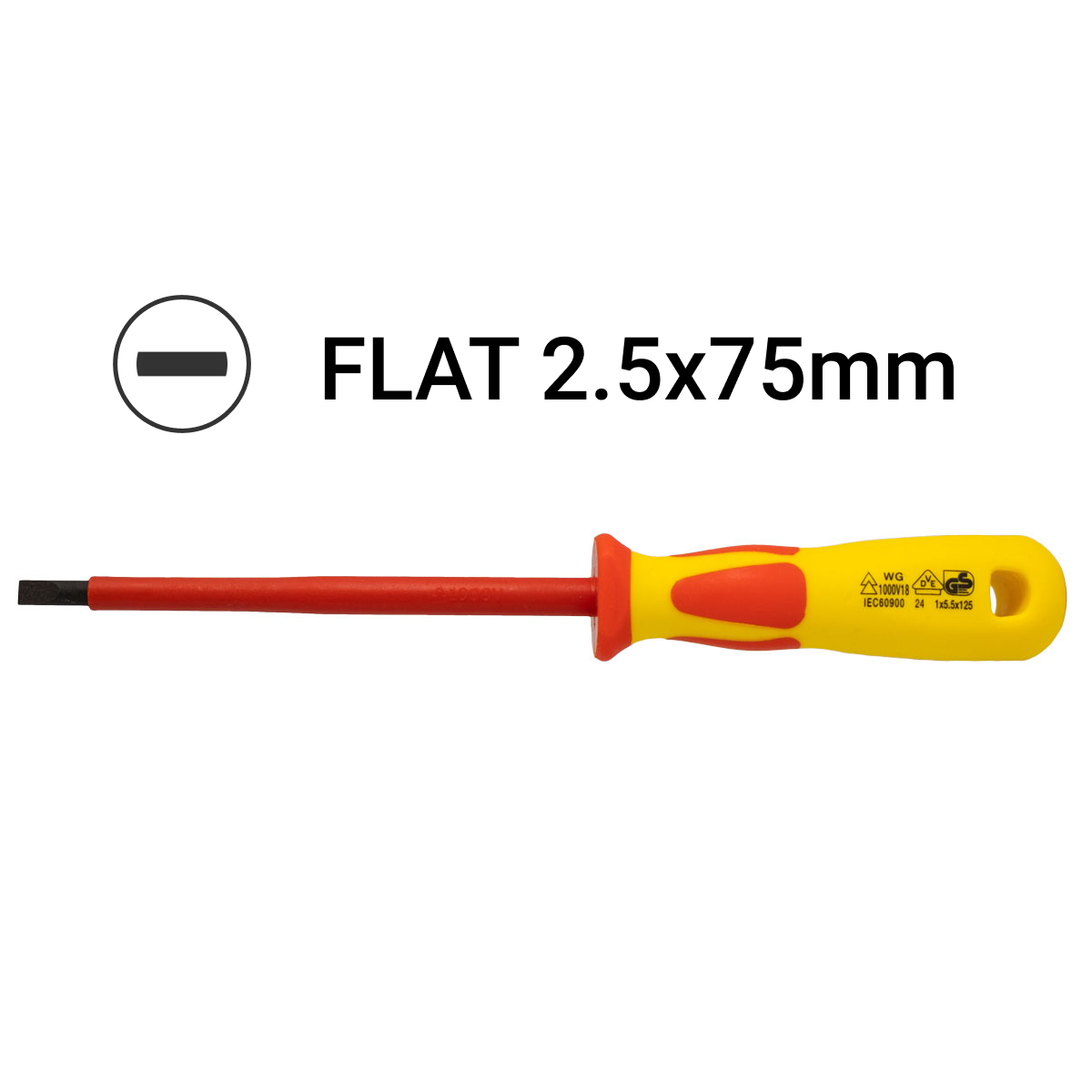 Tournevis Isolé plat 0.4x2.5