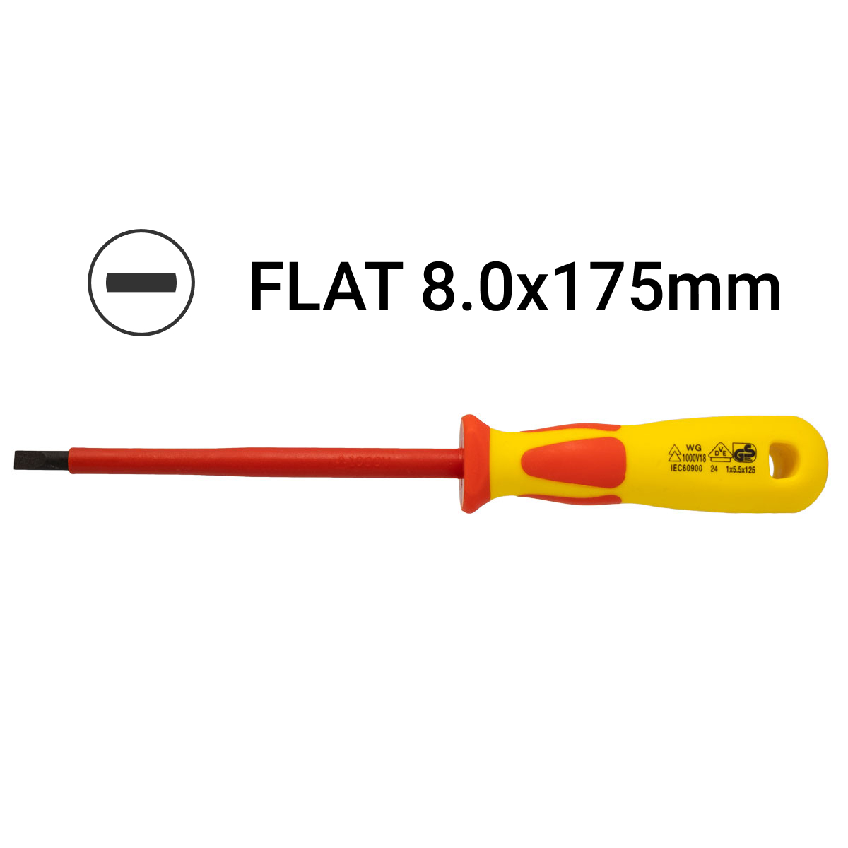 1.2x8.0 Flat Insulated Screwdriver