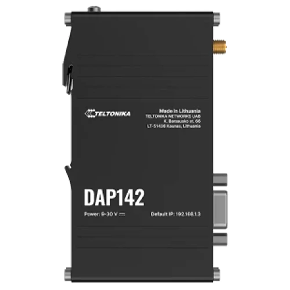 Teltonika Access Point Industrial - 2 puertos Ethernet RJ45 Fast Ethernet - Puerto Serie RS232 - Wi-Fi 802.11b/g/n 2.4GHz - Carcasa Aluminio