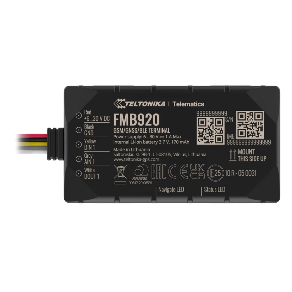 Tracker Plug &amp; Play para vehículos - Conexión sencilla - Entradas y salida cableadas - 2G y BLE para TK-EYE - Micro-SIM - Grado de protección IP54