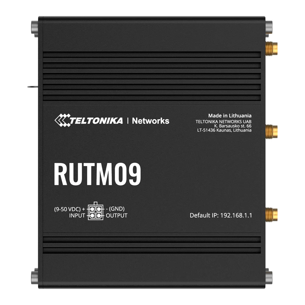 Teltonika Router 4G Industrial - Dual SIM 4G Cat 6 - 1x Entrada/Salida Digital - Posicionamiento GNSS - 4 puertos Ethernet RJ45 Gigabit - Carcasa Aluminio anodizado