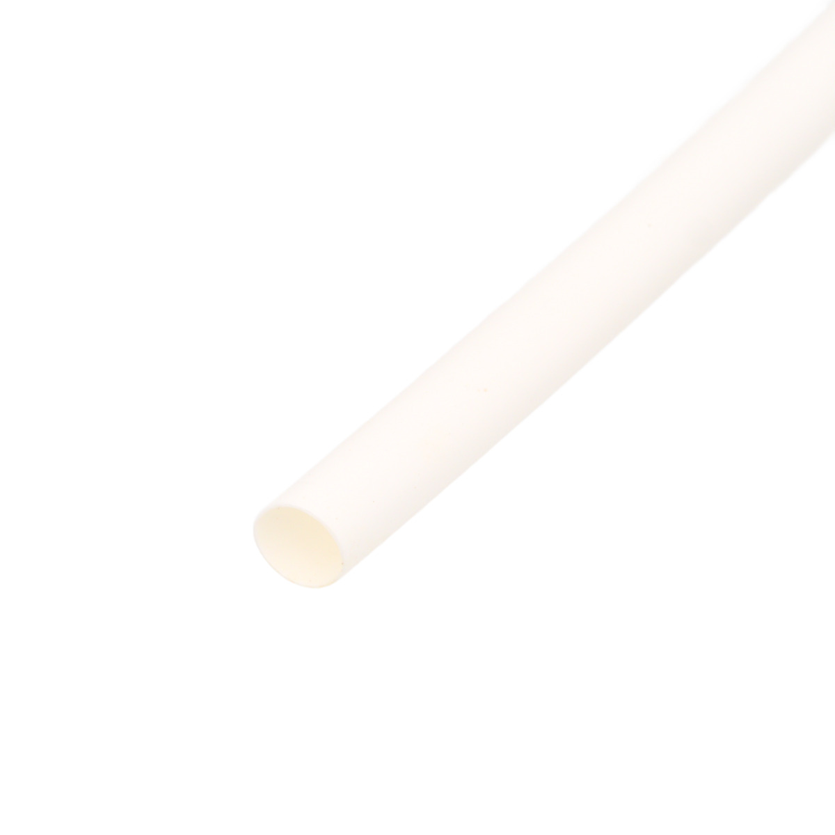 Pack de corte [1.2m] de tubo termorretráctil 2:1 Ø1.2mm blanco – Poliolefina libre de halógeno e ignífugo [x25]