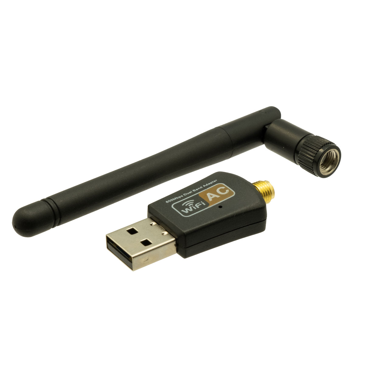 Adaptador WIFI AC per USB, 600Mpbs + 5dBi antena