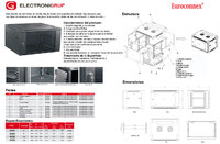 9U 19" 600x450x515mm Wall mount cabinet, Black