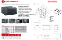 12U 19 600x450x650mm Wall mount cabinet