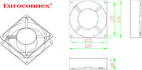 Kit Ventiladores de sostre per armari rack 19"