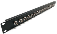 19" 1U BNC patch panel 16 ports