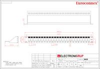 19" 1U UTP Cat.6 panell buit, 24 ports