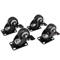 Castor wheels with breaks, pack 4pcs