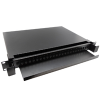 19" Fiber Optic patch panel, 24ports for SC simplex, LC simple and LC duplex