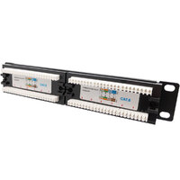 10"1U UTP Cat6 Patch Panel 12 Ports Krone&110 Dual IDC