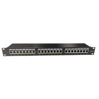 24 Port Category 6A Shielded Patch Panel