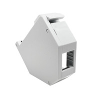 DIN rail adapter for keystone connectors