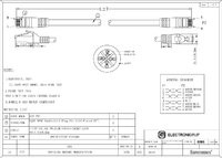 Cat.6A UTP LSZH 100% CU, 26AWG, 0.2m. Grey