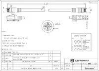 Cat.6A UTP LSZH 100% CU, 26AWG, 0.2m.Gris