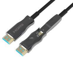 HDMI 2.0 desmontable de fibra óptica 4K@60Hz, 100m