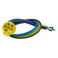 Base de Conexión para Interruptores Antivandálicos de 16mm con Cable de 30cm Desforrado y 5 Cables de Colores