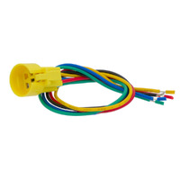 Ver informacion sobre Base de Conexión para Interruptores Antivandálicos de 19mm con Cable de 30cm Desforrado y 5 Cables de Colores